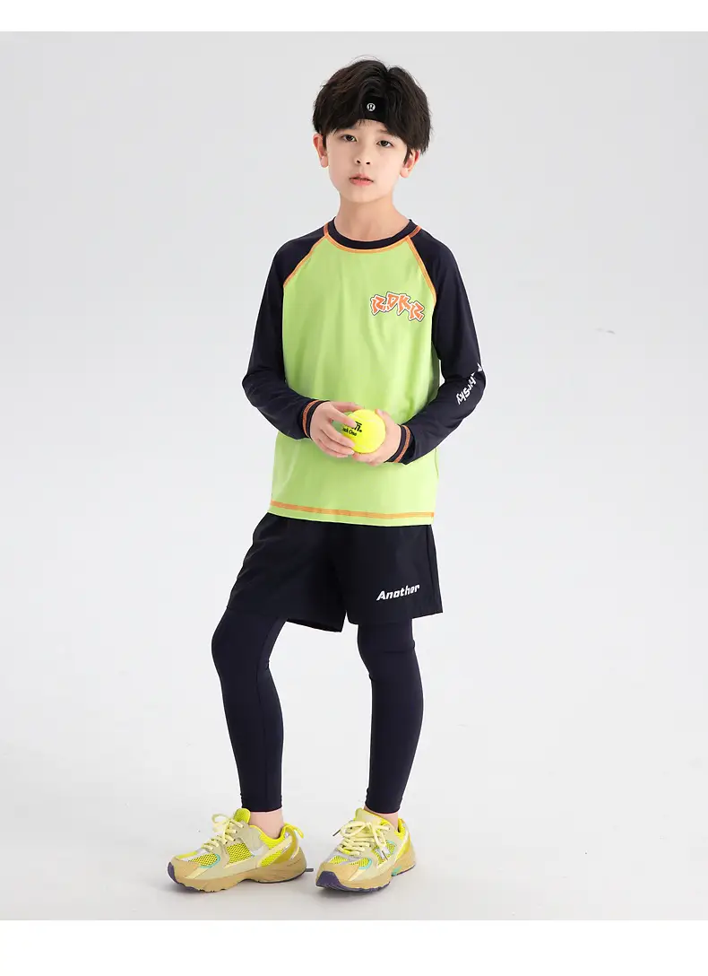 Boys Running T-Shirt Green 2025 Lightweight — feature 15