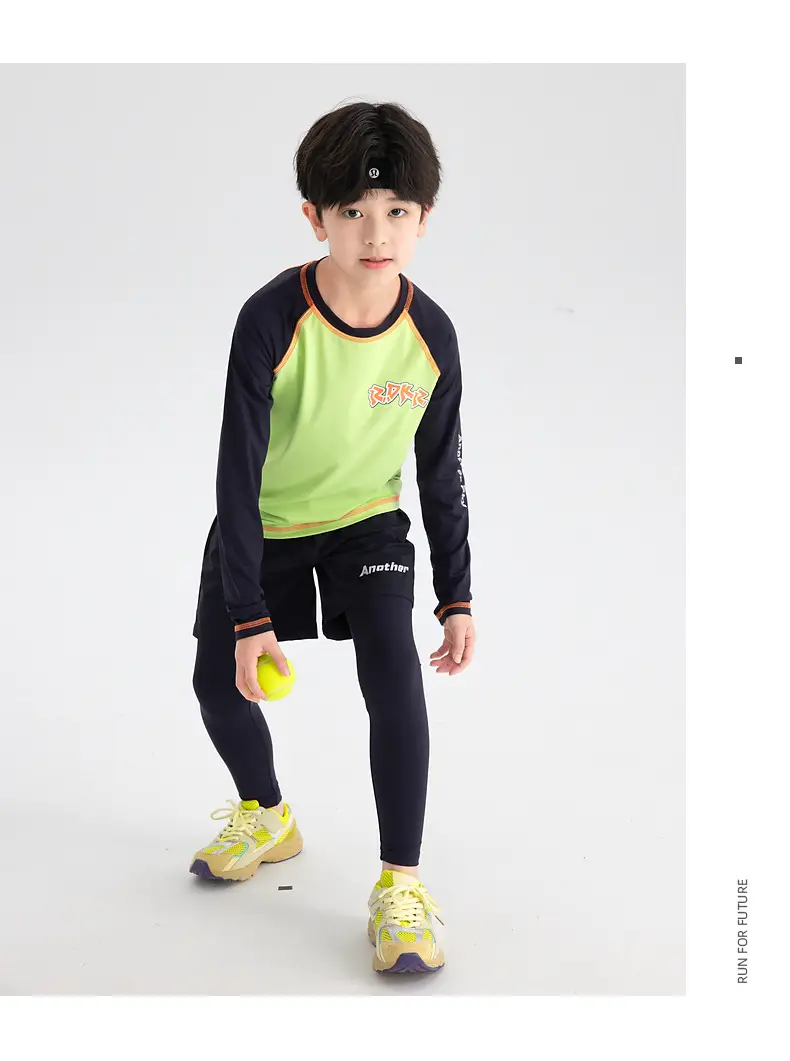 Boys Running T-Shirt Green 2025 Lightweight — feature 16