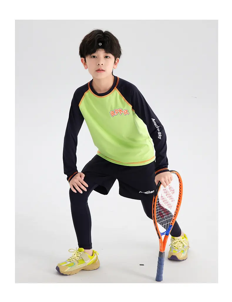 Boys Running T-Shirt Green 2025 Lightweight — feature 18