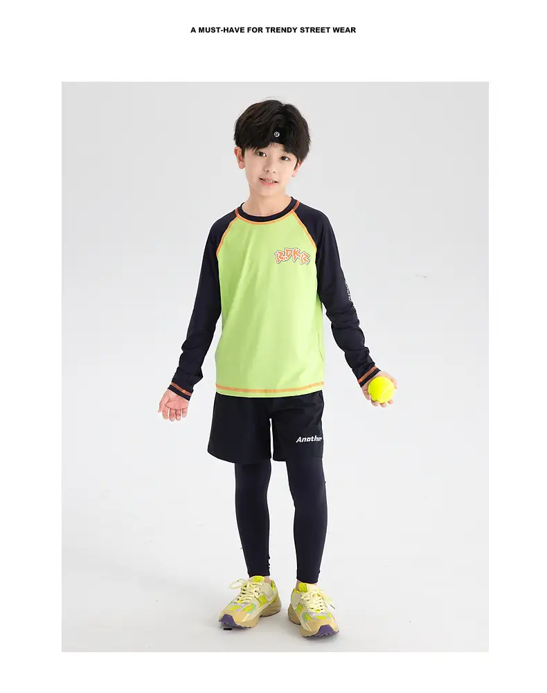 Boys Running T-Shirt Green 2025 Lightweight — feature 2
