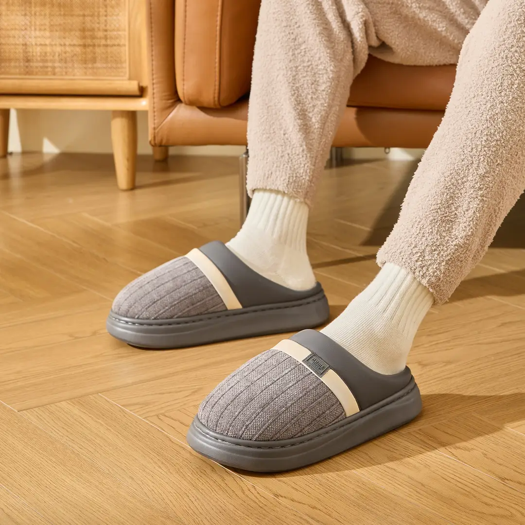 Lidani Cotton Slippers for Women, Winter 2026 New Model, Home Warm Antibacterial Slippers for Men, Household Use, Men's Autumn and Winter - Image 7