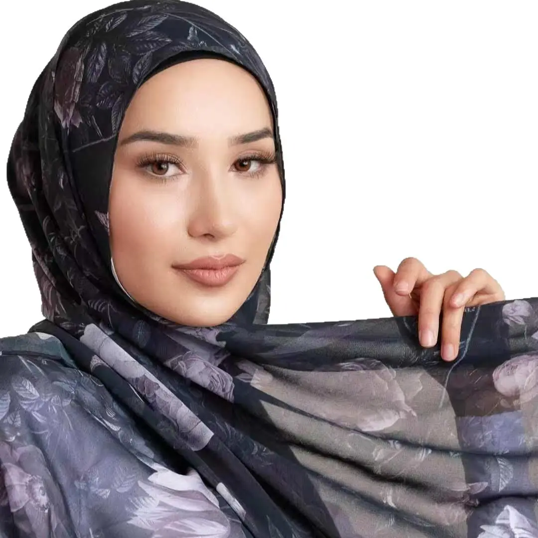 Single-Sided Printed Permeable Shawl for Women - Image 34