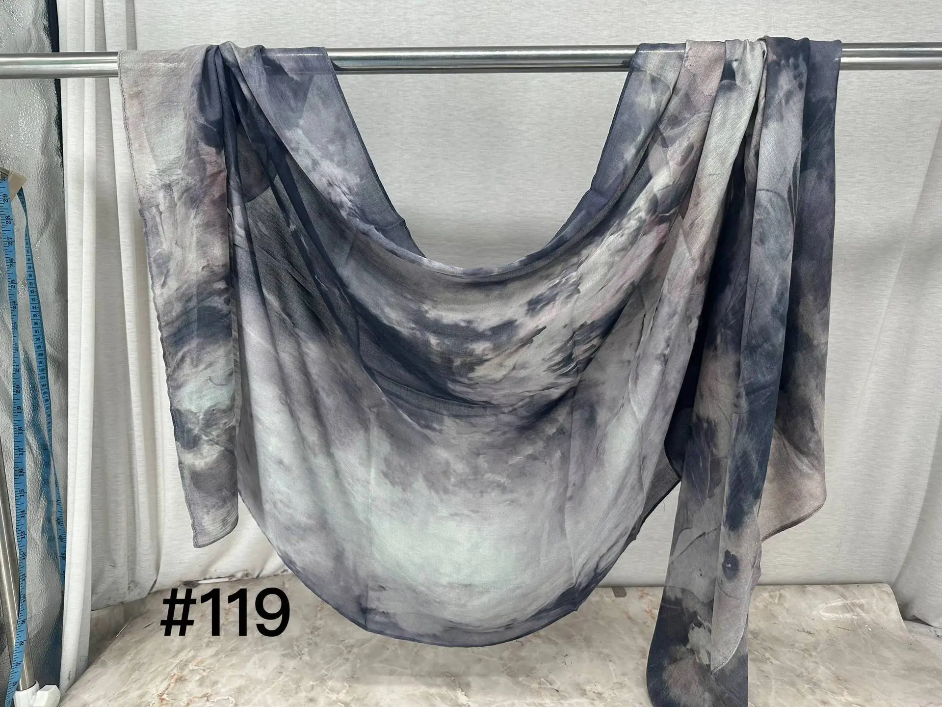 Single-Sided Printed Permeable Shawl for Women - Image 12