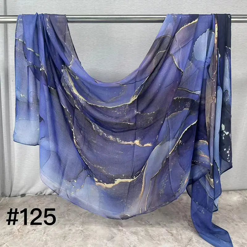 Single-Sided Printed Permeable Shawl for Women - Image 17