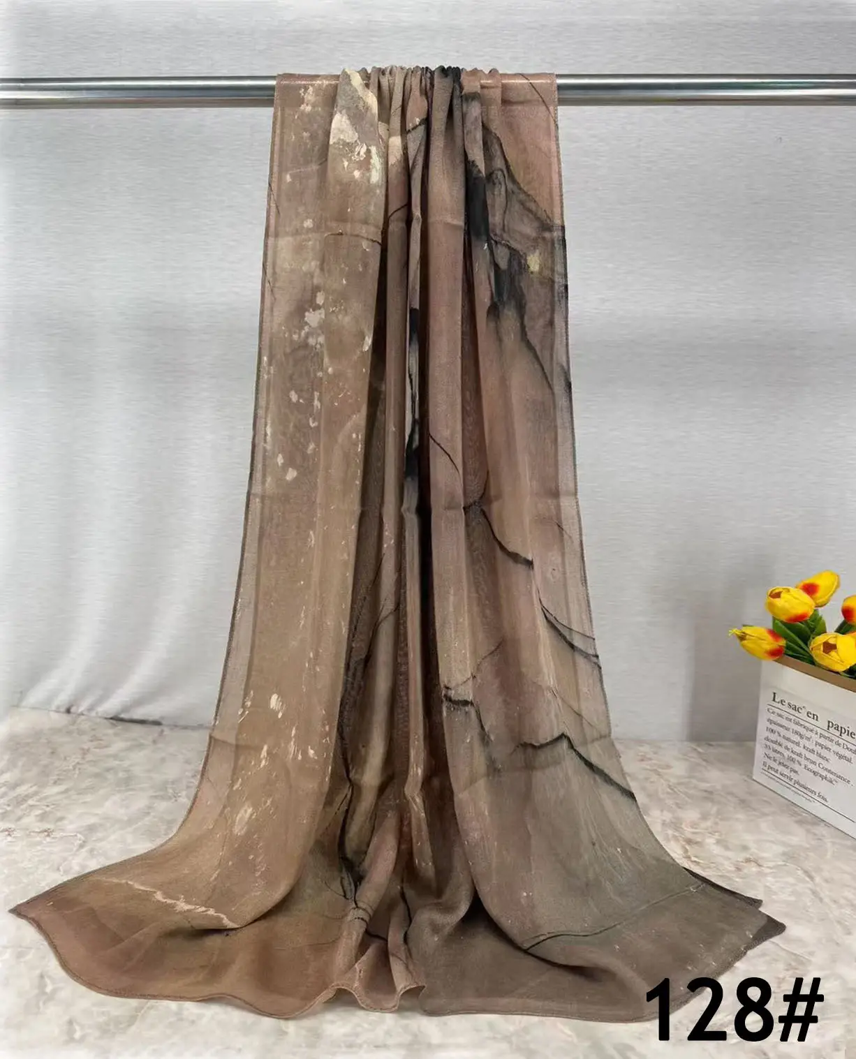 Single-Sided Printed Permeable Shawl for Women - Image 20