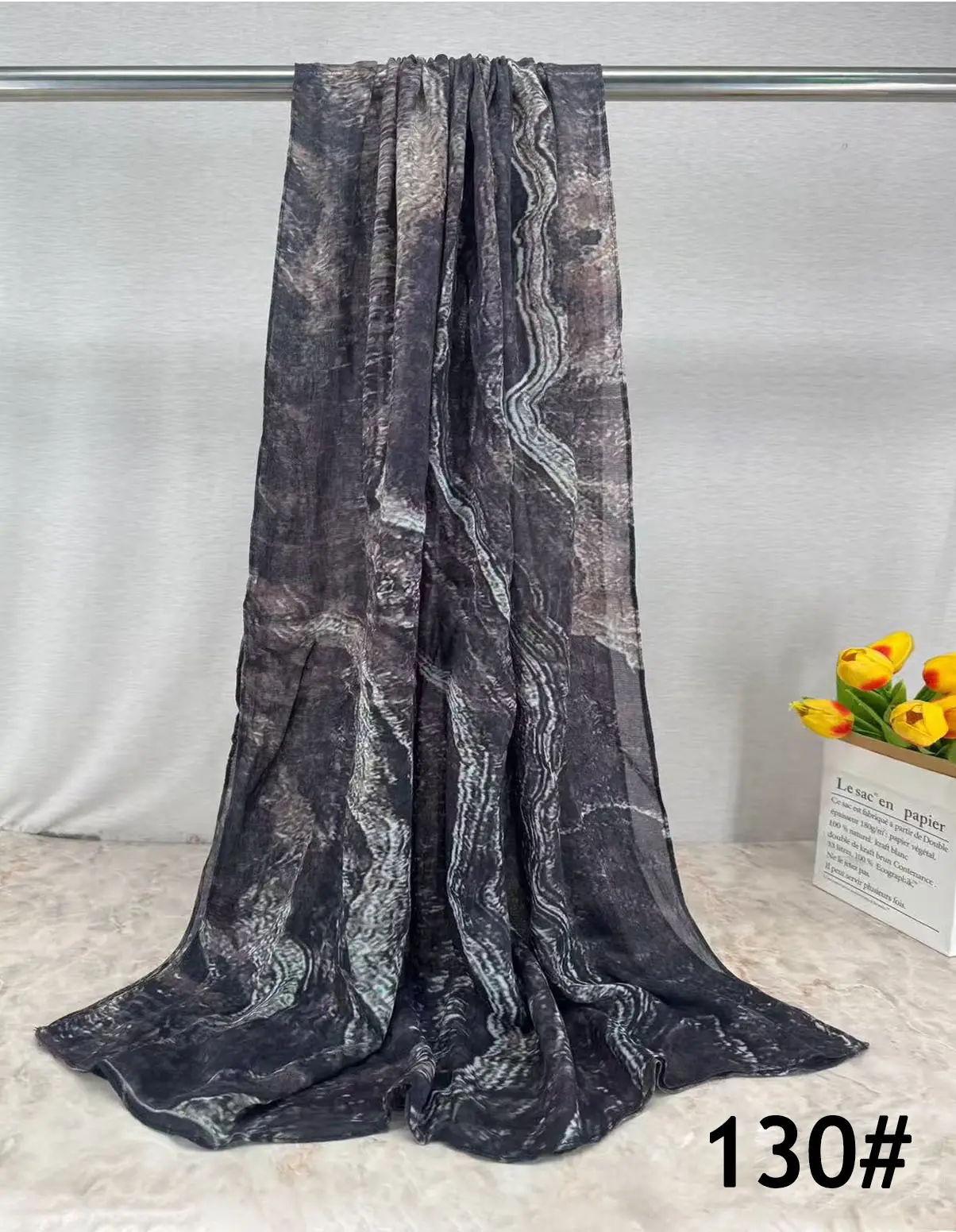 Single-Sided Printed Permeable Shawl for Women - Image 21