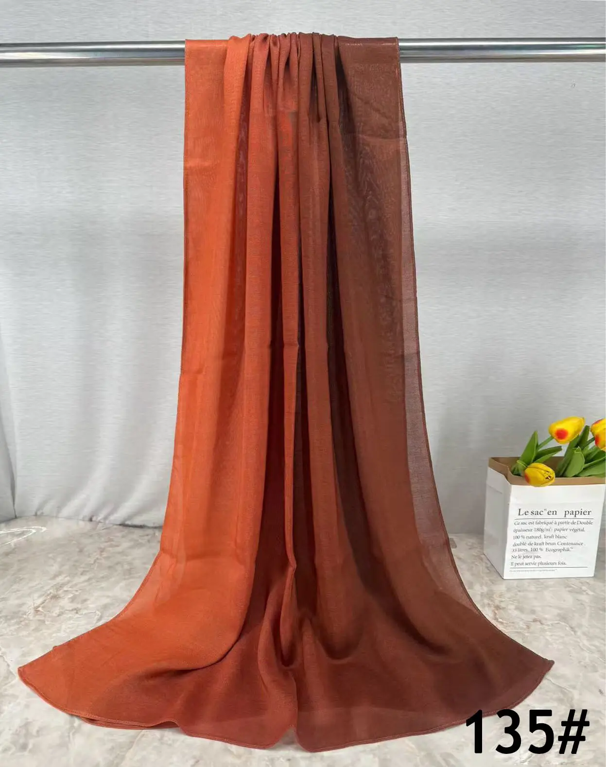 Single-Sided Printed Permeable Shawl for Women - Image 25