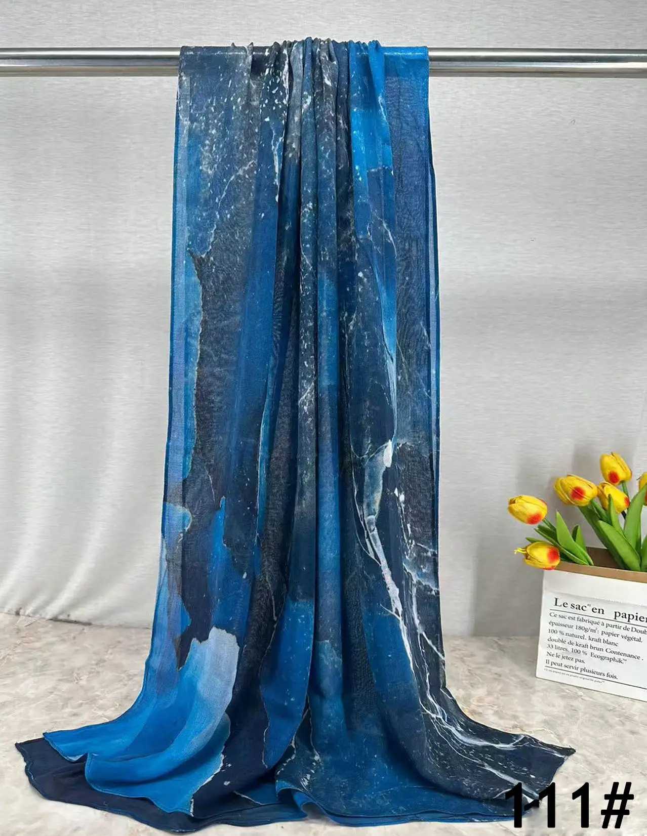 Single-Sided Printed Permeable Shawl for Women - Image 5