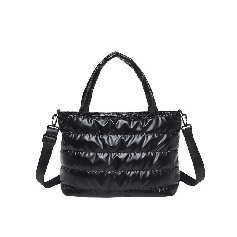Glossy Pearlescent New Tote Bag Autumn Winter Large Capacity - Image 11