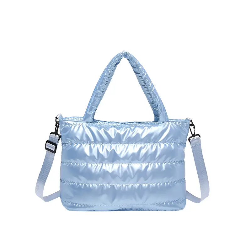 Glossy Pearlescent New Tote Bag Autumn Winter Large Capacity - Image 3