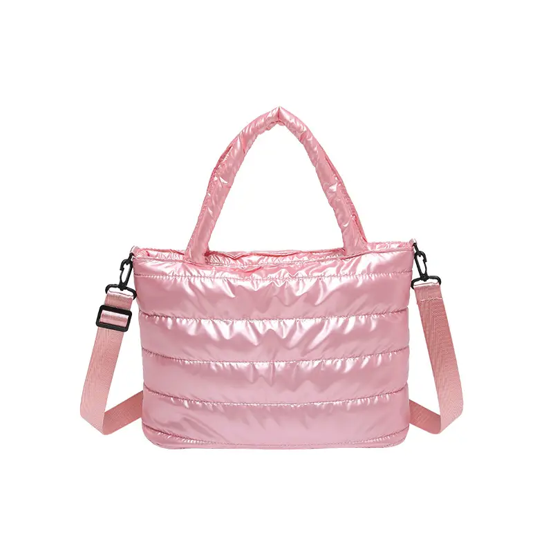 Glossy Pearlescent New Tote Bag Autumn Winter Large Capacity - Image 6