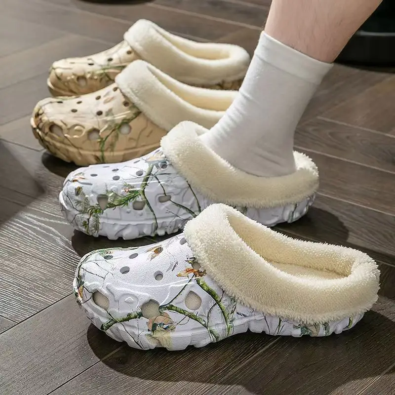 New Factory Winter Men's Cotton Slippers Non-Slip Thick