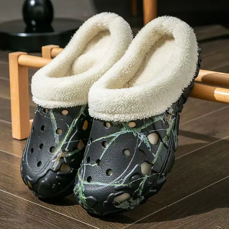 New Factory Winter Men's Cotton Slippers Non-Slip Thick