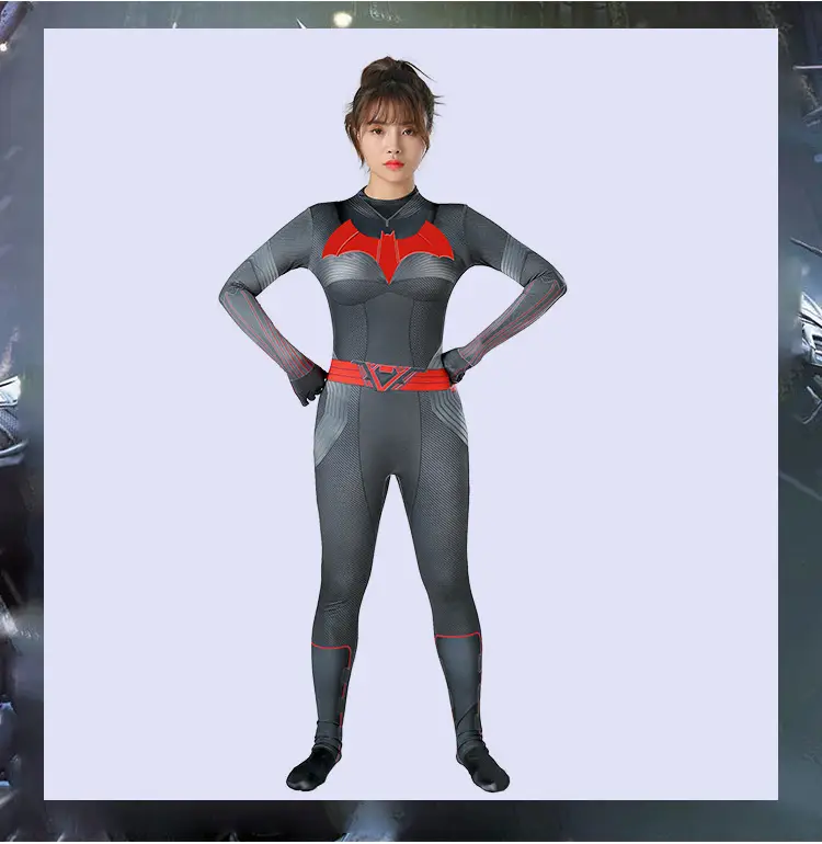 Halloween Children's Cosplay Muscle Batman New Muscle Superman Tight-Fitting Jumpsuit Costume Role-Playing Outfit — feature 9