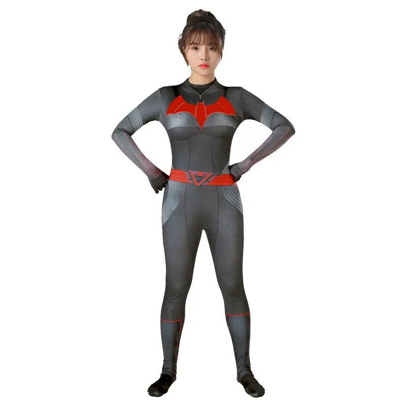 Halloween Children's Cosplay Muscle Batman New Muscle Superman Tight-Fitting Jumpsuit Costume Role-Playing Outfit