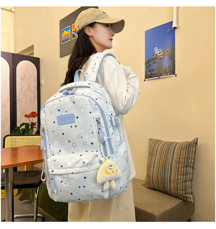 Nanfeng Starry Blue Women's Backpack Large Capacity — feature 10