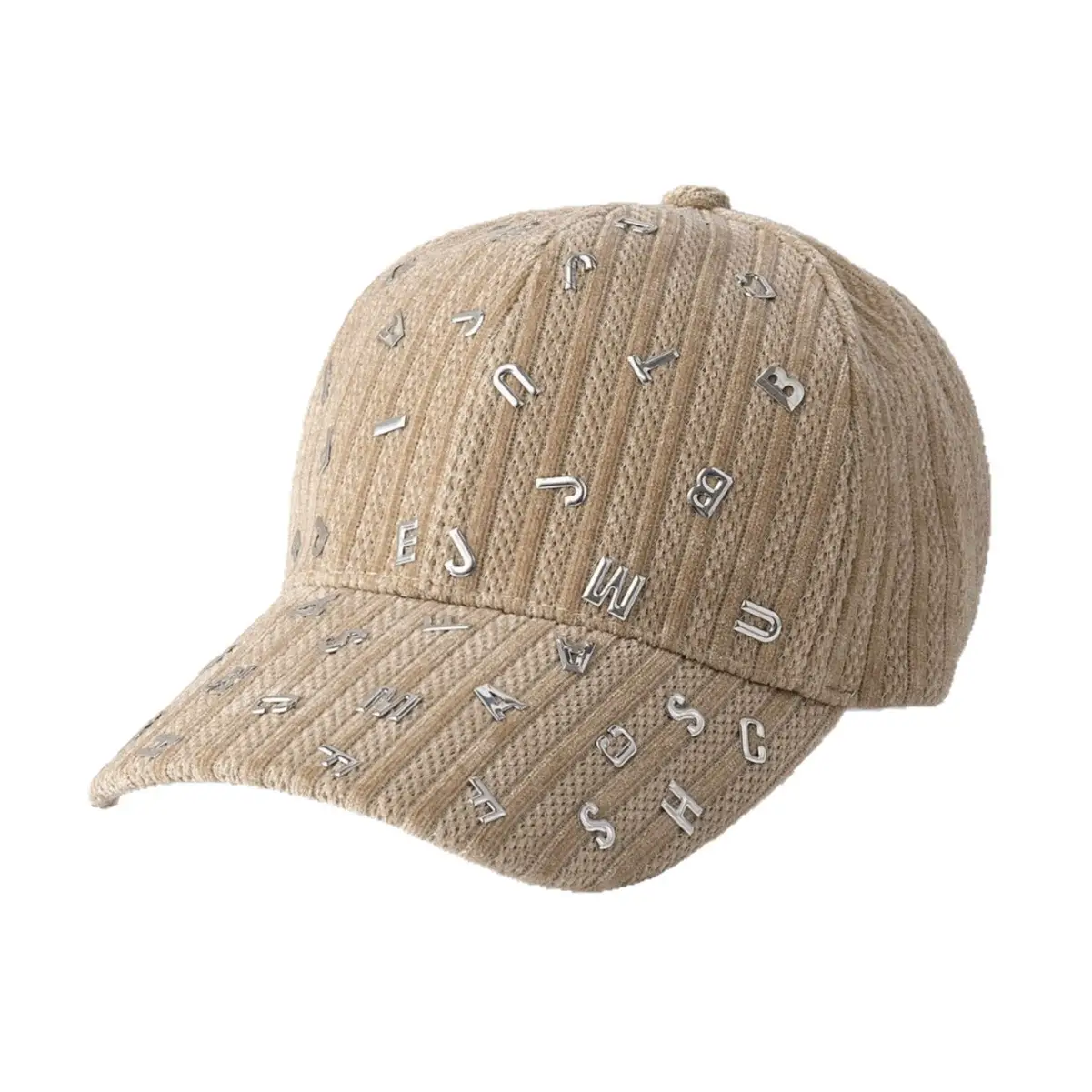 Autumn Winter Baseball Cap with Metal Letter Decal - Image 9