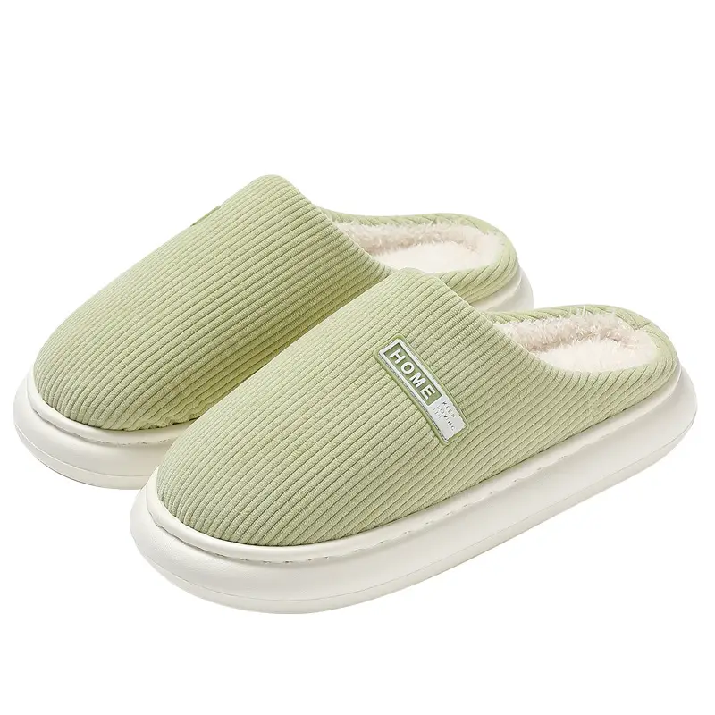 Home Cotton Slippers for Women, Autumn and Winter Household Indoor Wool Slippers, Winter Warm, Non-Slip, Breathable Cotton Slippers for Men, Wholesale - Image 6