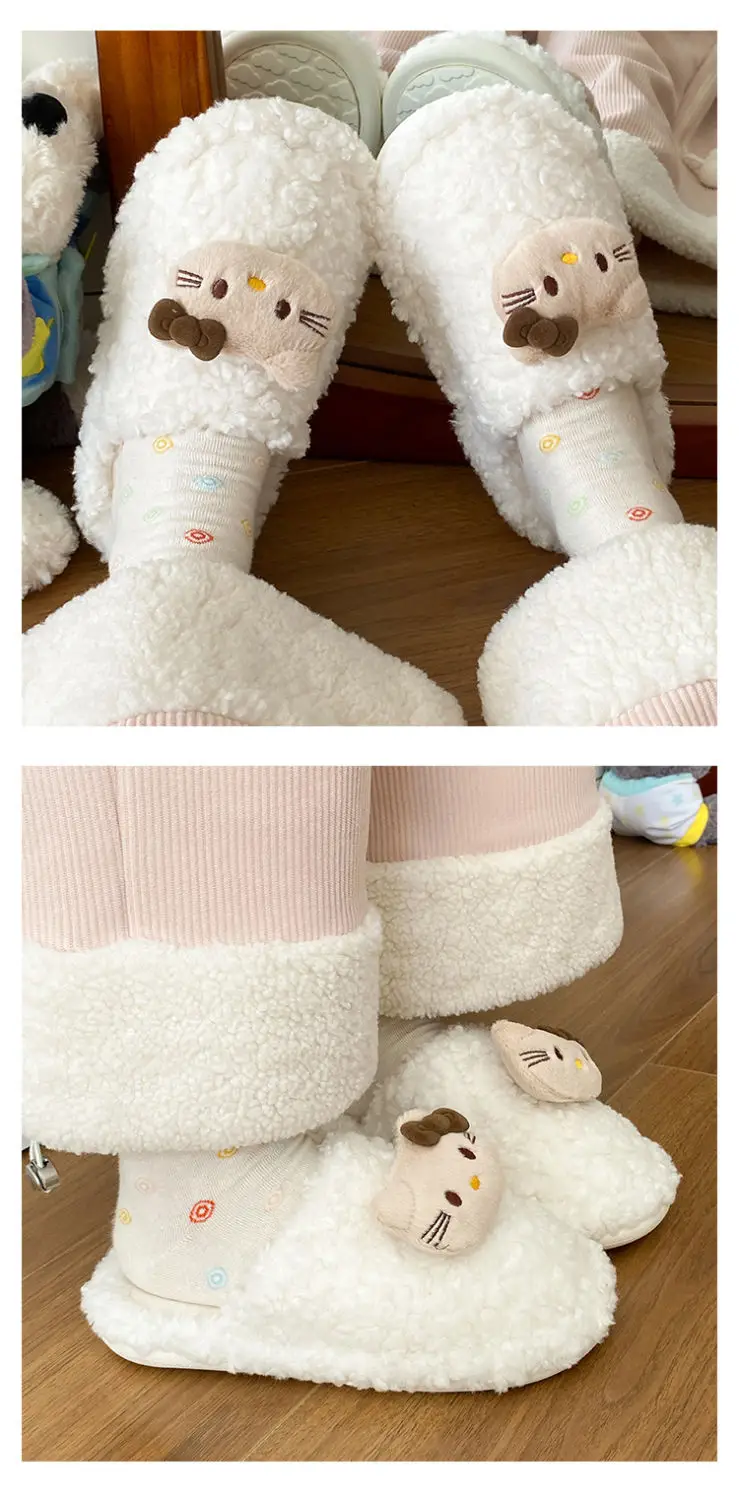 2025 Winter Cartoon Furry Cotton Slippers for Women — feature 11