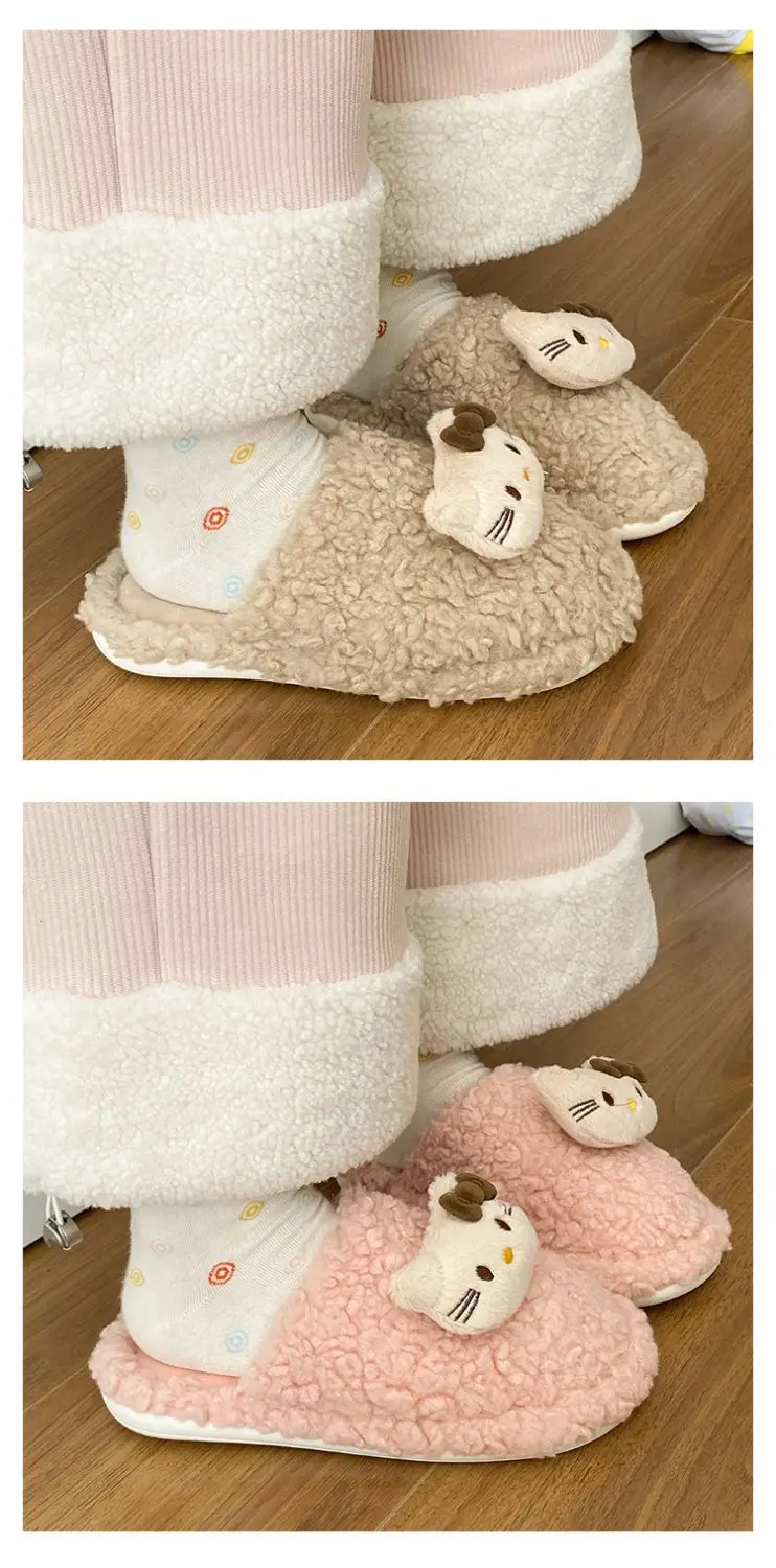2025 Winter Cartoon Furry Cotton Slippers for Women — feature 12