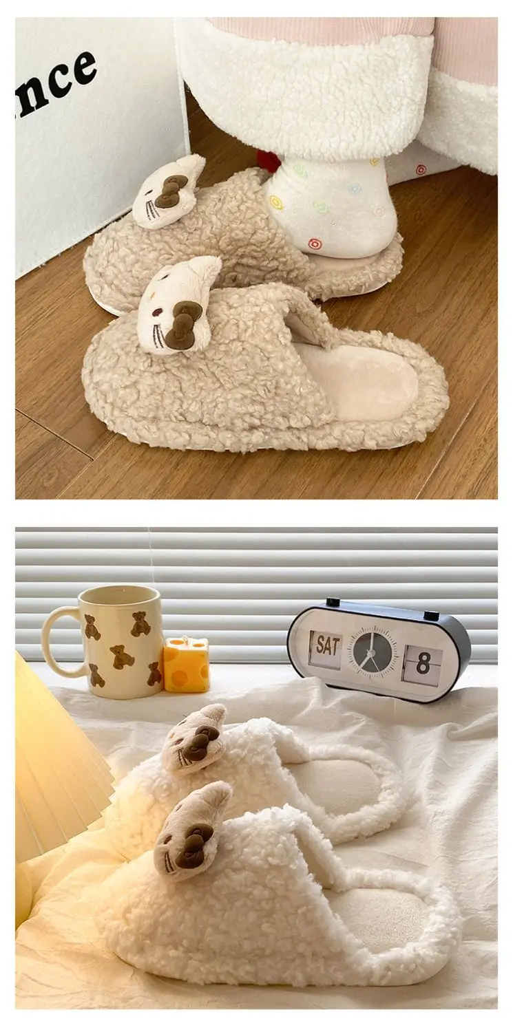 2025 Winter Cartoon Furry Cotton Slippers for Women — feature 14