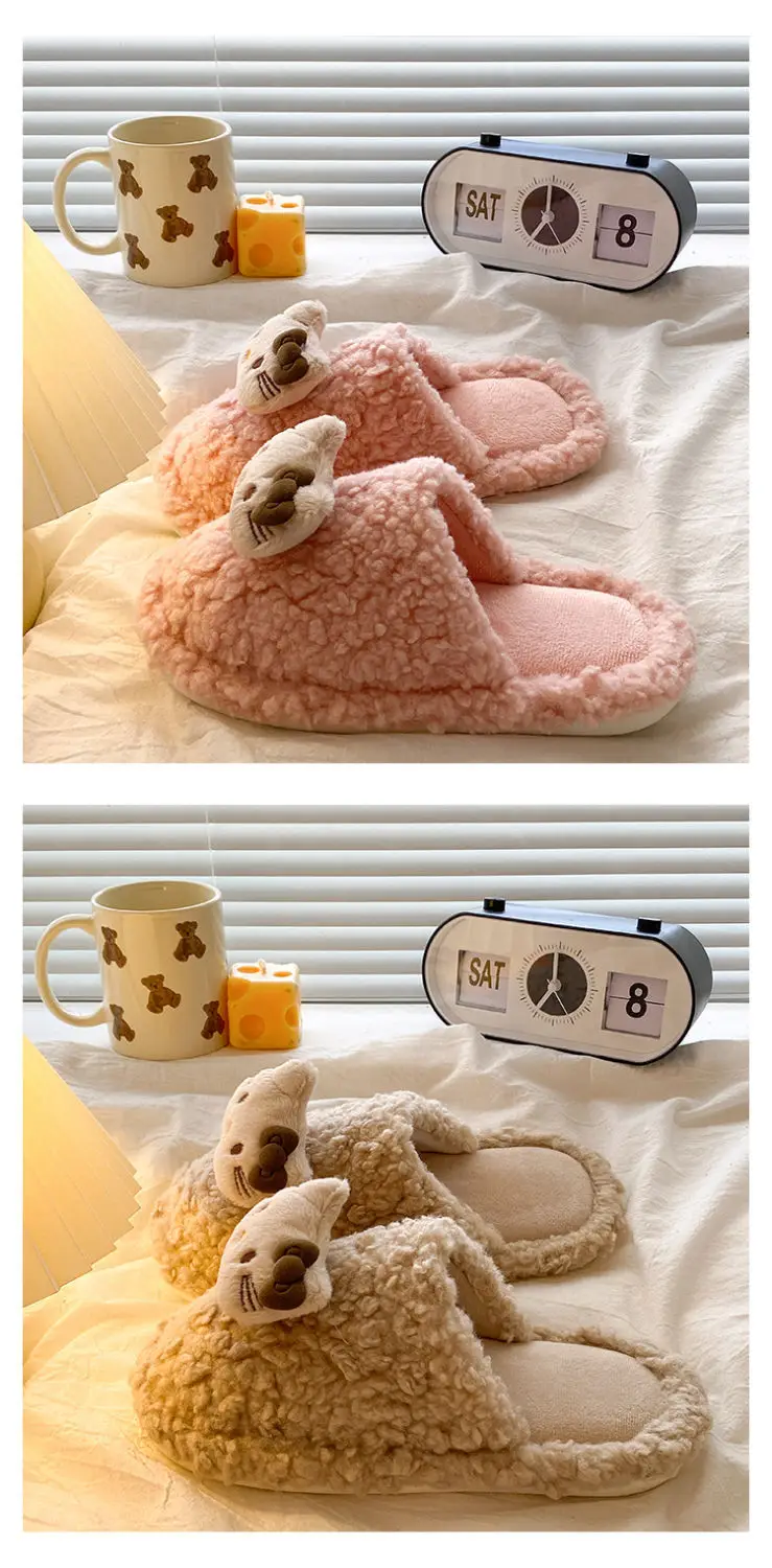 2025 Winter Cartoon Furry Cotton Slippers for Women — feature 15