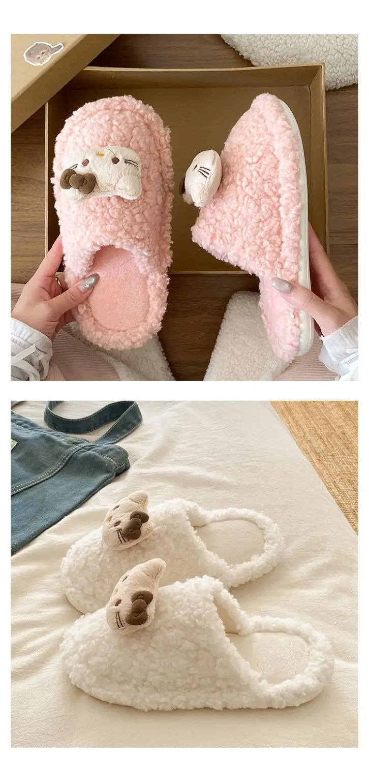 2025 Winter Cartoon Furry Cotton Slippers for Women — feature 17