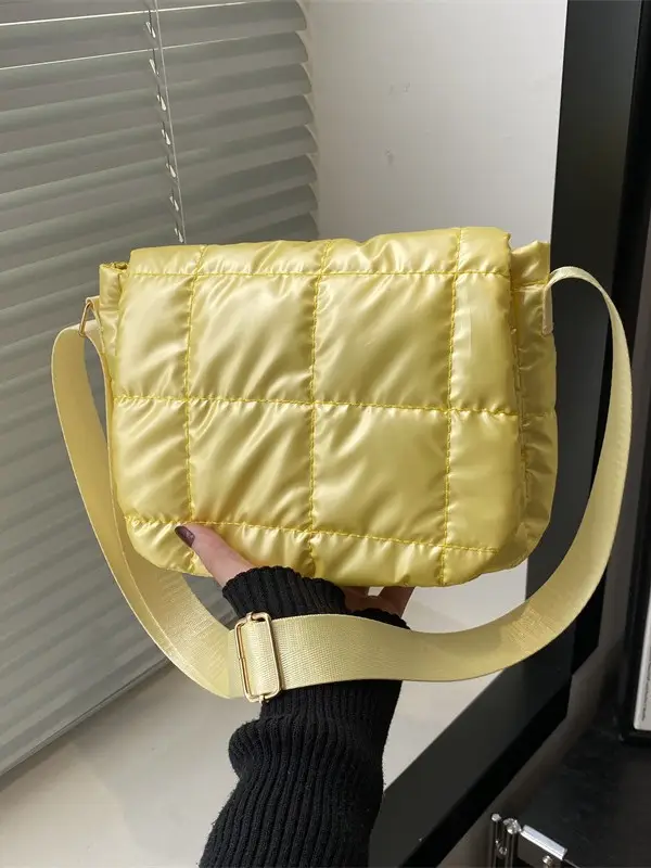Pink Quilted Shoulder Bag for Women 2026