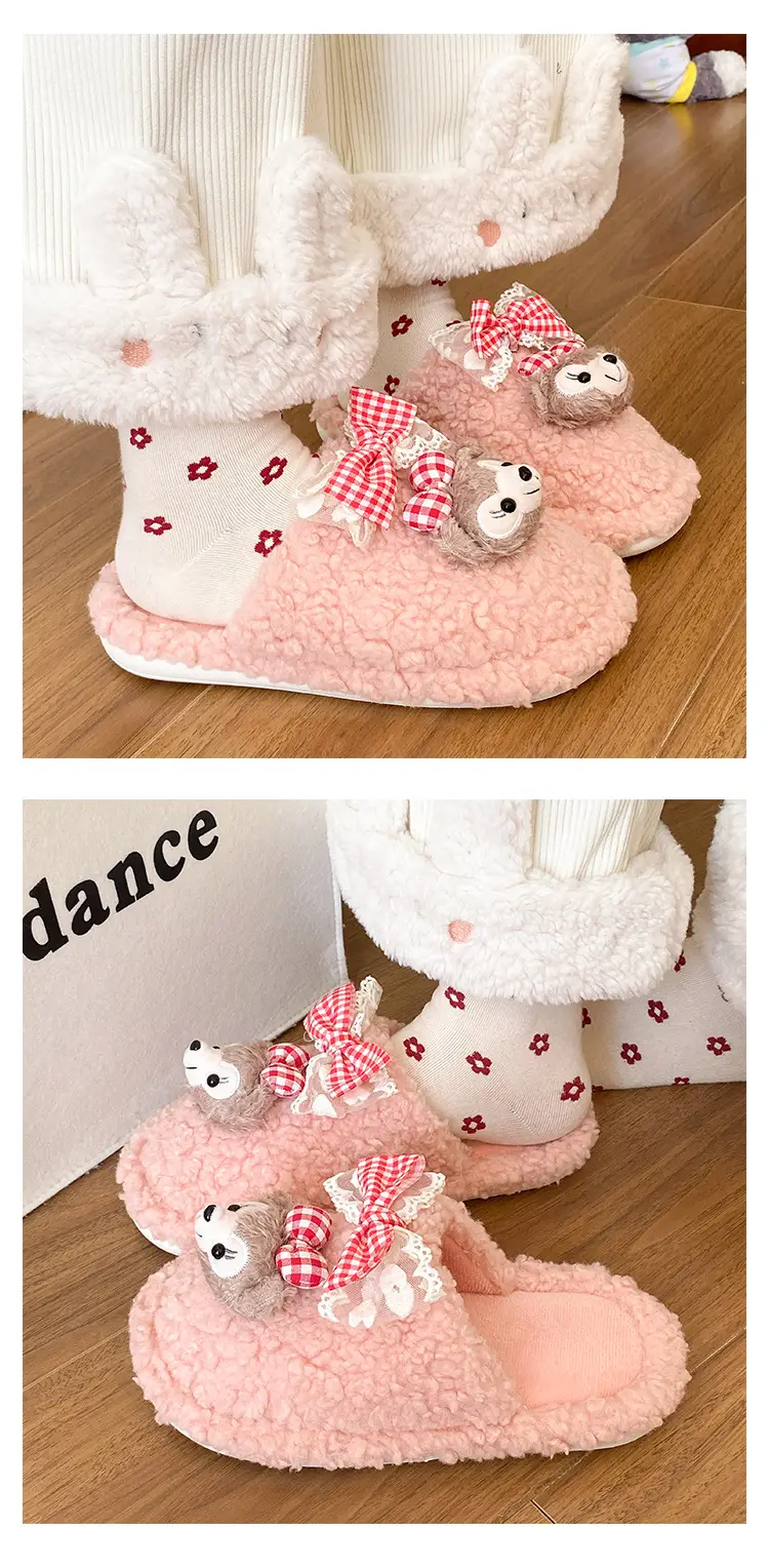 Cute Furry Slippers Women 2025 Warm Cotton — feature 15