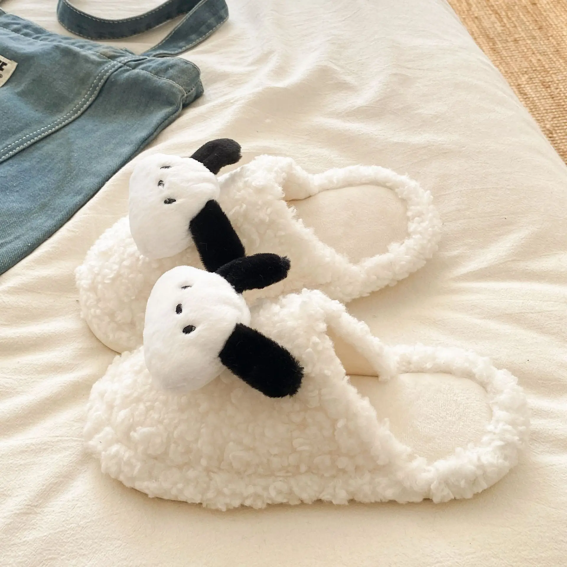 Cute Furry Slippers Women 2025 Warm Cotton - Image 29