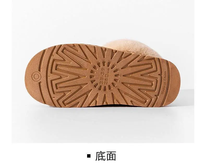 Women's Winter 2025 New Style Cotton Slippers with Heel, Fleece-Lined, Warm, Thick-Soled, Non-Slip, Outer Wear, Snow Cotton Shoes, Plush Cotton Shoes — feature 23