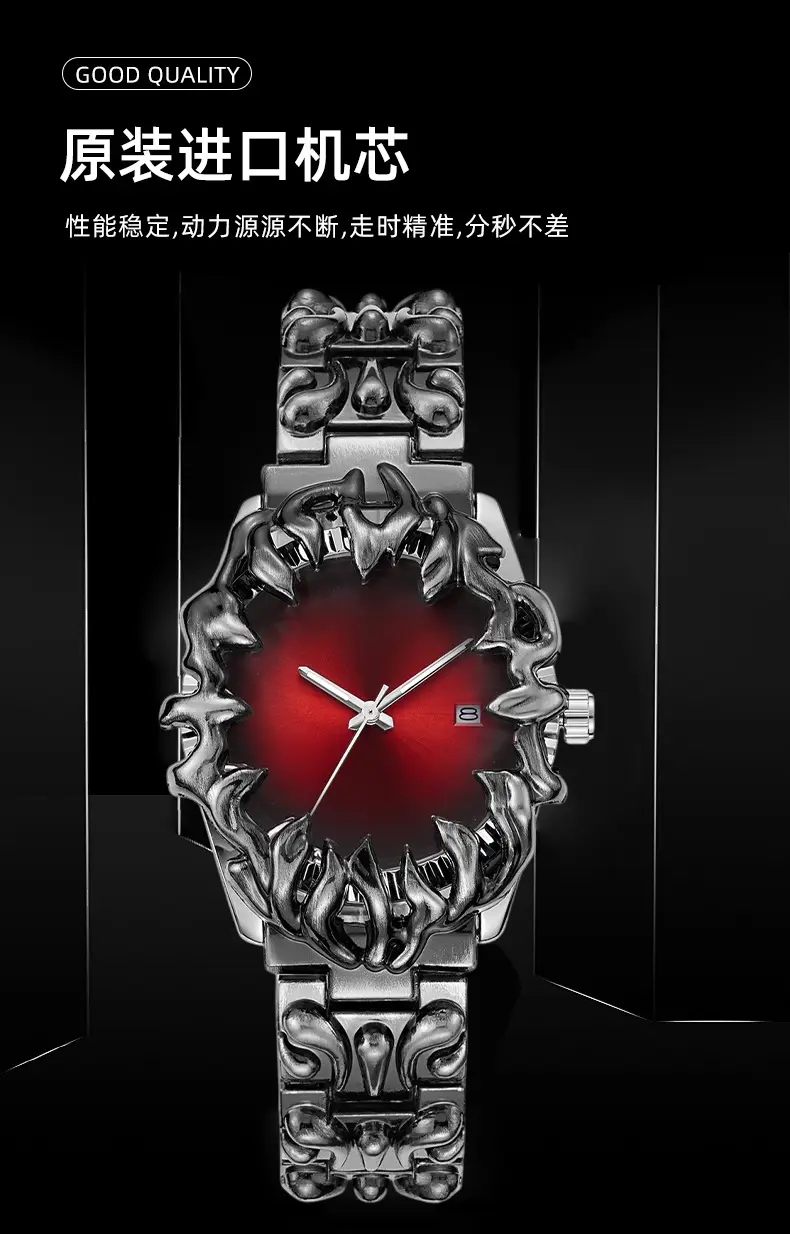 Millennial Original Y2K Alien Claw Alabaster European and American Style Niche Waterproof Quartz Watch with Luminous Feature — feature 11
