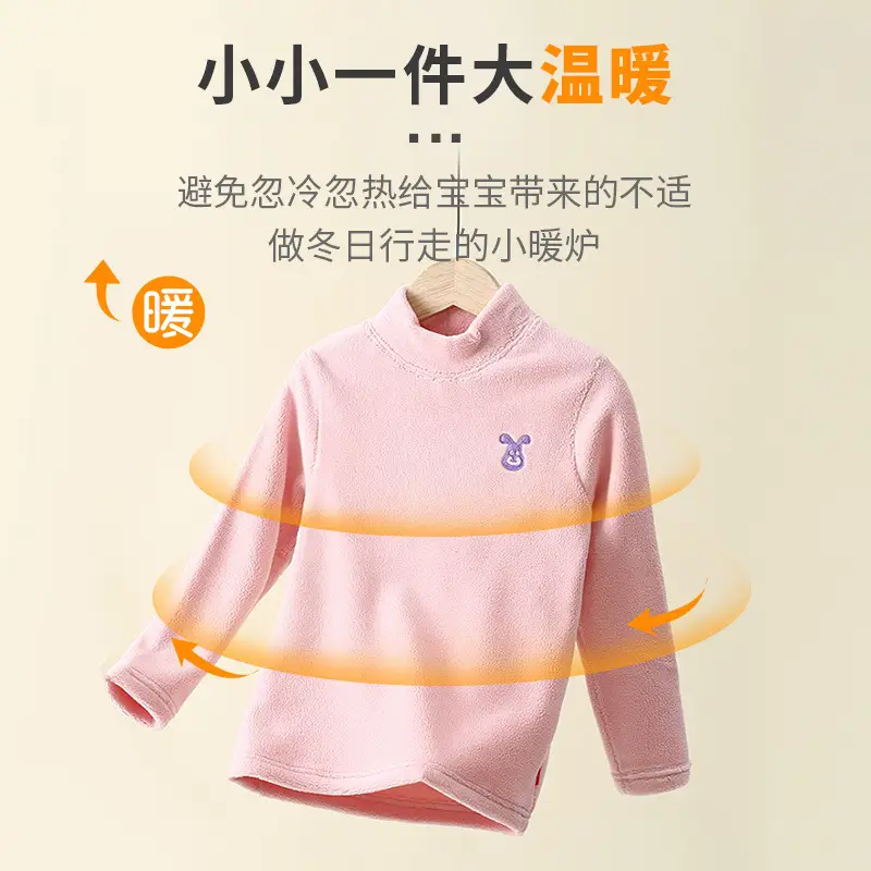 Girls Fleece Sweatshirt Warm Base Layer Autumn Winter - Image 8