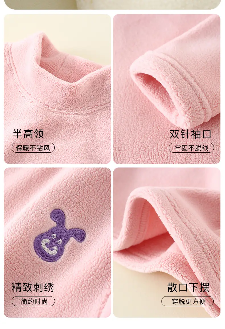 Girls Fleece Sweatshirt Warm Base Layer Autumn Winter — feature 12