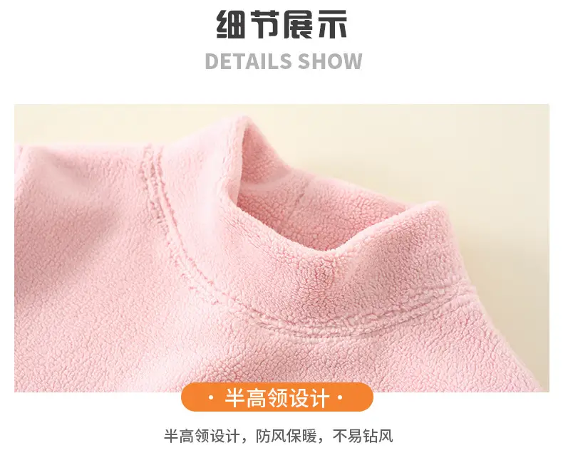 Girls Fleece Sweatshirt Warm Base Layer Autumn Winter — feature 14