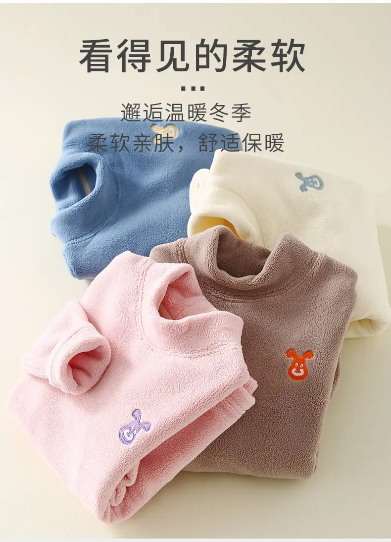 Girls Fleece Sweatshirt Warm Base Layer Autumn Winter — feature 5