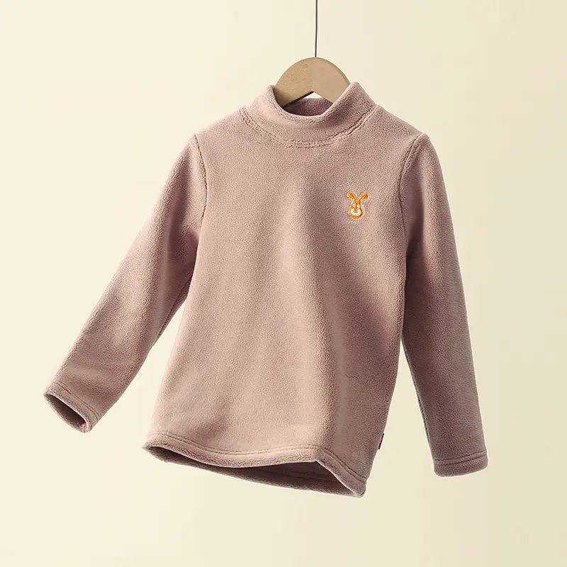 Girls Fleece Sweatshirt Warm Base Layer Autumn Winter - Image 2