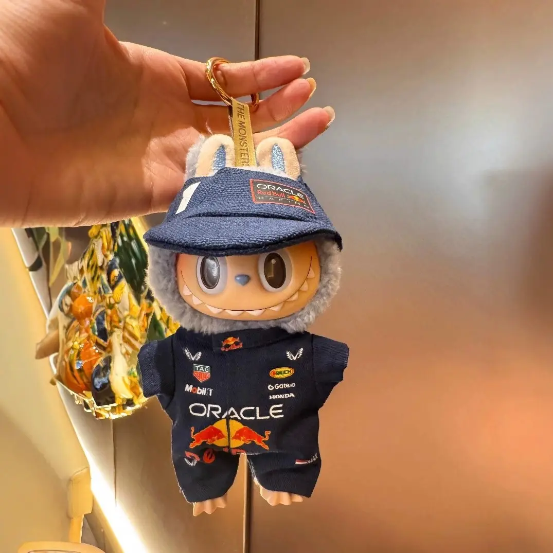 17cm Labubu Clothes Hamilton F1 Red Bull Racing Suit Labubu Baby Clothes Hat Mercedes-Benz Wholesale — feature 11