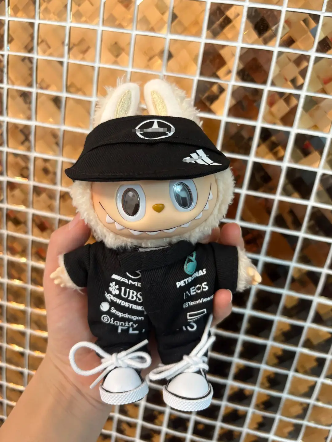 17cm Labubu Clothes Hamilton F1 Red Bull Racing Suit Labubu Baby Clothes Hat Mercedes-Benz Wholesale — feature 14