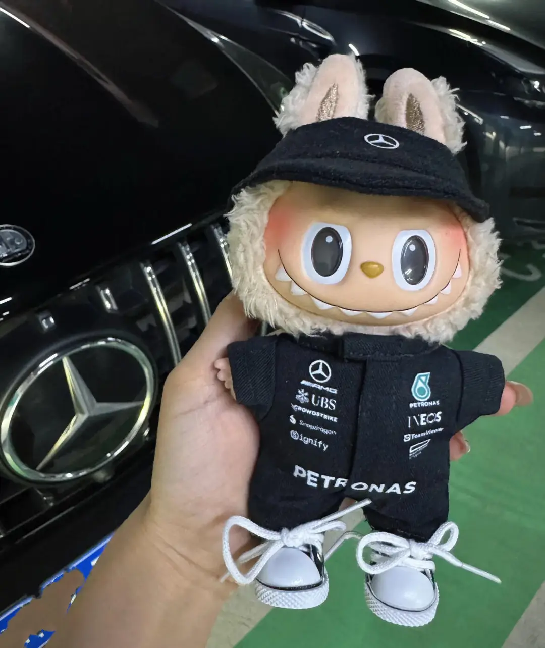 17cm Labubu Clothes Hamilton F1 Red Bull Racing Suit Labubu Baby Clothes Hat Mercedes-Benz Wholesale — feature 27