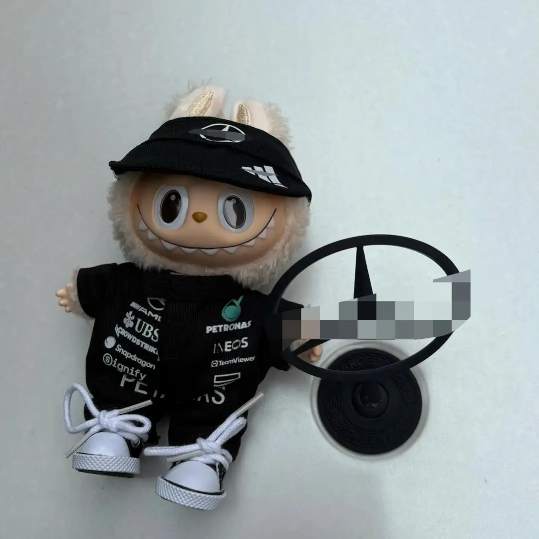 17cm Labubu Clothes Hamilton F1 Red Bull Racing Suit Labubu Baby Clothes Hat Mercedes-Benz Wholesale — feature 29