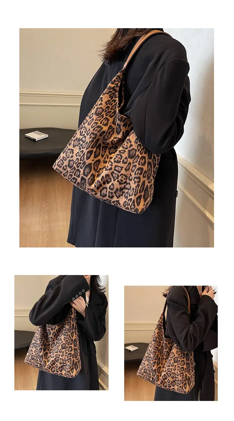 Retro Leopard Print Women's Shoulder Bag — feature 10