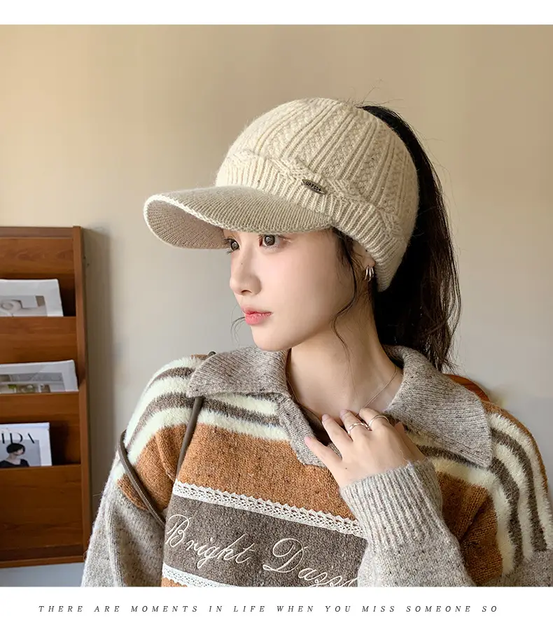 Women Knitted Wool Ear Protection Cap Winter Warm — feature 16