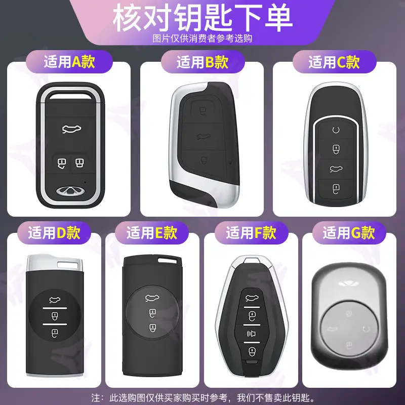 Suitable for Chery Tiggo 8Pro Key Cover Tiggo 7 Car Bag Tiggo 7 Arrizo 8/5Plus Car Shell Buckle