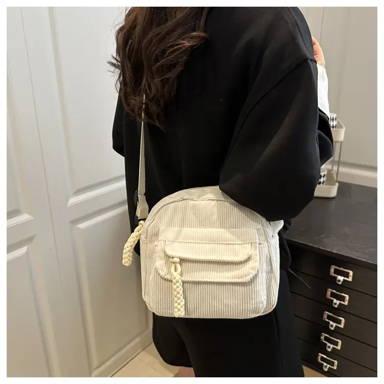 2025 Women's Brown Cord Set Crossbody Bag — feature 15