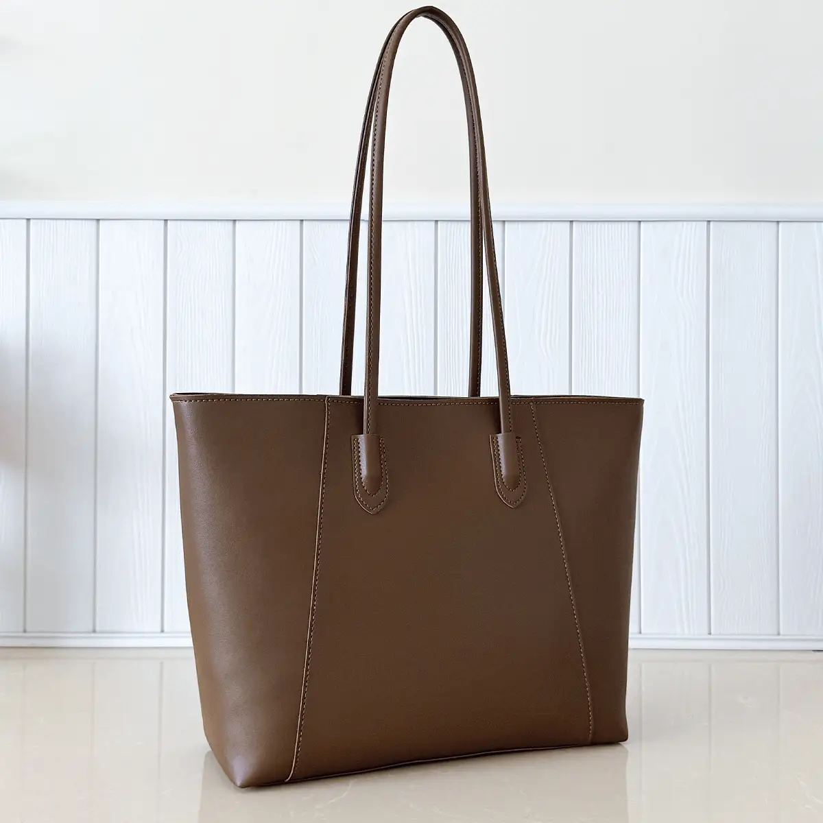 Brown Cross-Border Tote Bag Large Capacity Women's Commuter Bag — feature 7