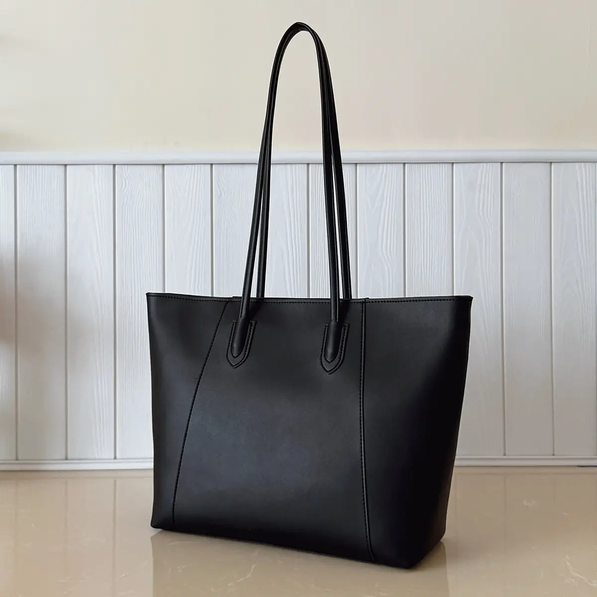 Large Capacity Solid Brown Tote Bag for Women — feature 11