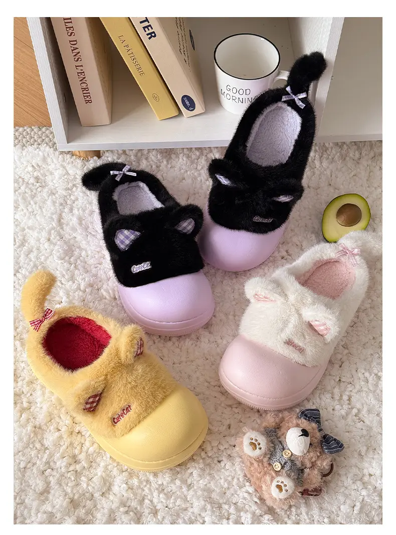 Nanbowan Soft Cat Slippers Women Winter Closed Toe Waterproof — feature 8