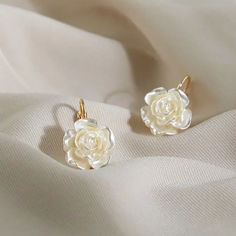 Gold Full Diamond Heart Tassel Earrings for Women