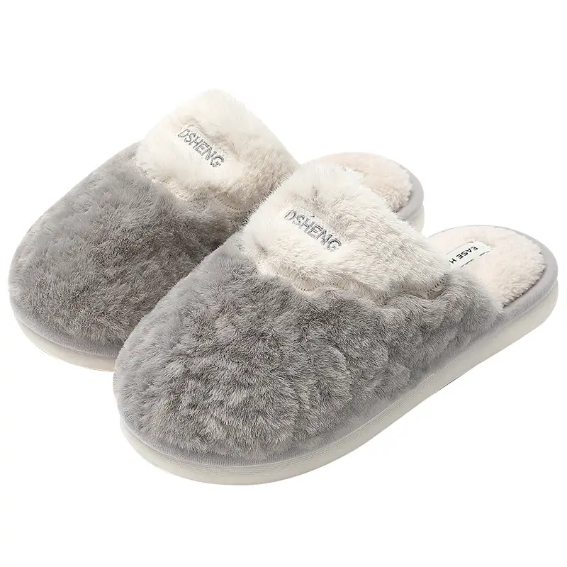 Deodorant Cotton Slippers for Men Autumn and Winter 2025 New Indoor Home Warm Plush Anti-Slip Cotton Slippers for Men Winter - Image 4